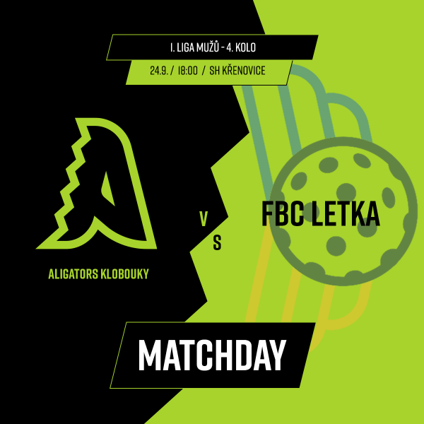 1. liga #4 - Aligators Klobouky - FBC Letka Toman Finance Group